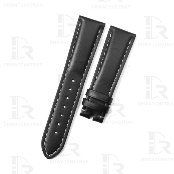 Buy Replacement Black leather watch bands for Zenith Pilot type 21mmm straps