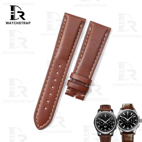 Buy Replacement Brown leather watch band for Zenith Pilot type 21mmm straps (1)