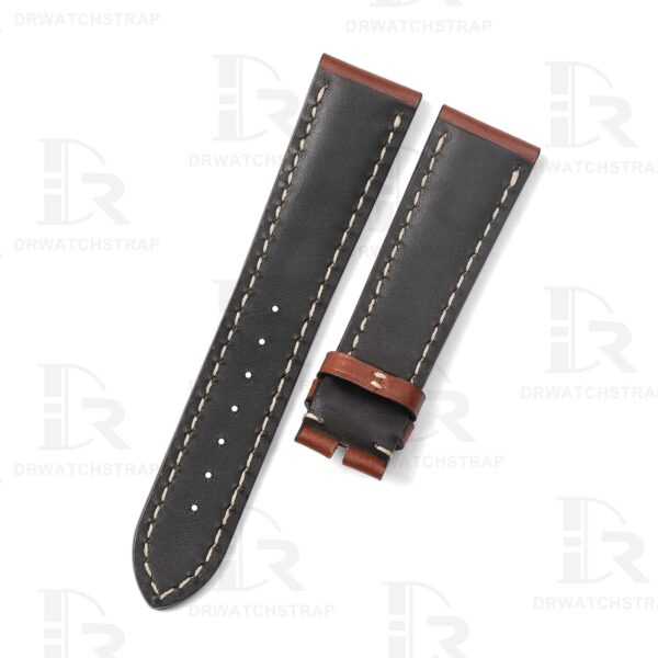 Buy Replacement Brown leather watch band for Zenith Pilot type 21mmm straps (2)
