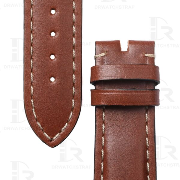 Buy Replacement Brown leather watch bands for Zenith Pilot type 21mmm straps (2)