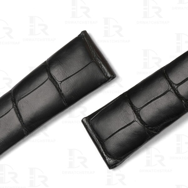 Buy custom Omega Seamaster Black leather straps 19mm for sale (2)