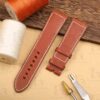 Buy custom brown calfskin leather replacement strap for Zenith Big Pilots watch 23mm 24mm Handmade watch bands (1)