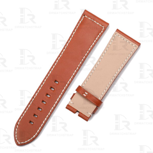 Buy custom brown calfskin leather replacement straps for Zenith Big Pilots watch 23mm 24mm Handmade watch bands (1)