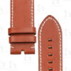 Buy custom brown calfskin leather replacement straps for Zenith Big Pilots watch 23mm 24mm watch bands (2)