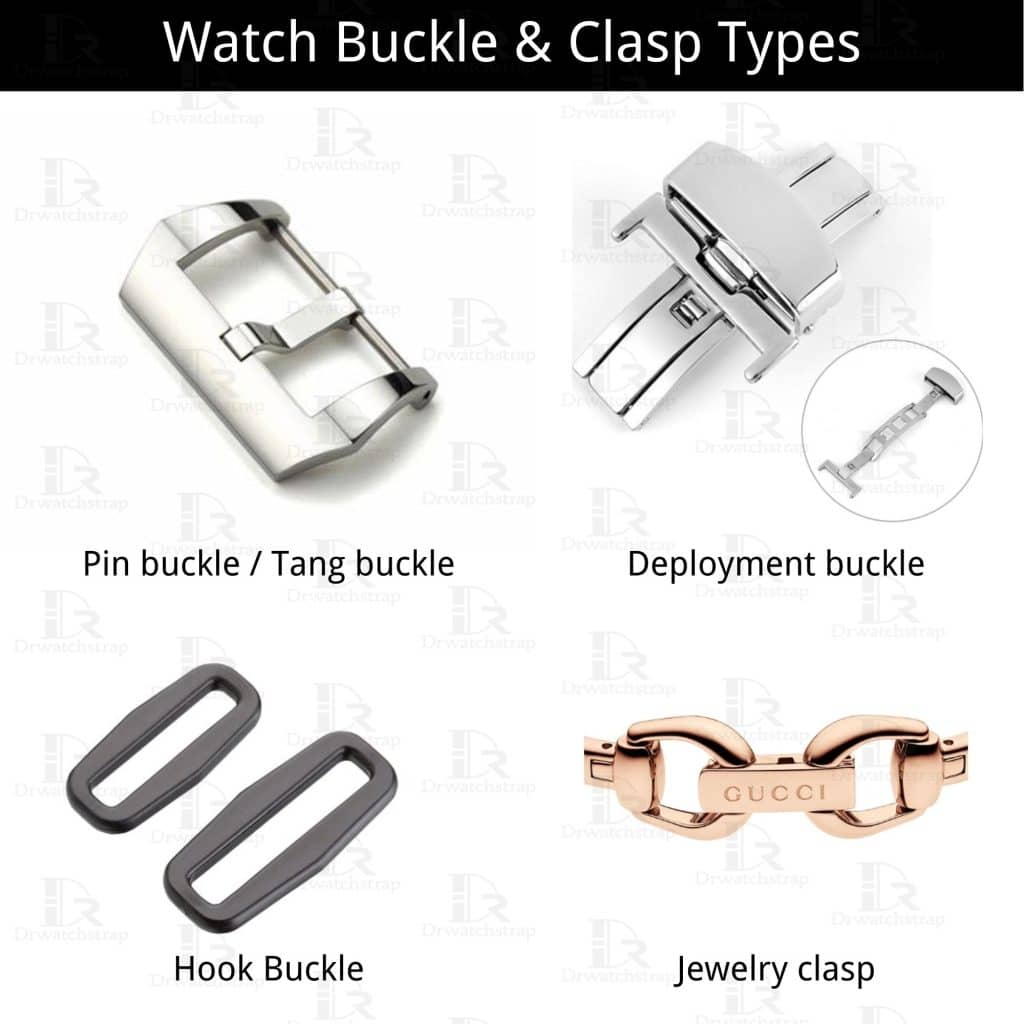Different Watch band buckle clasp types