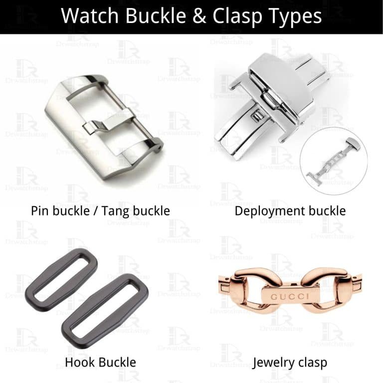 Different Watch band buckle clasp types