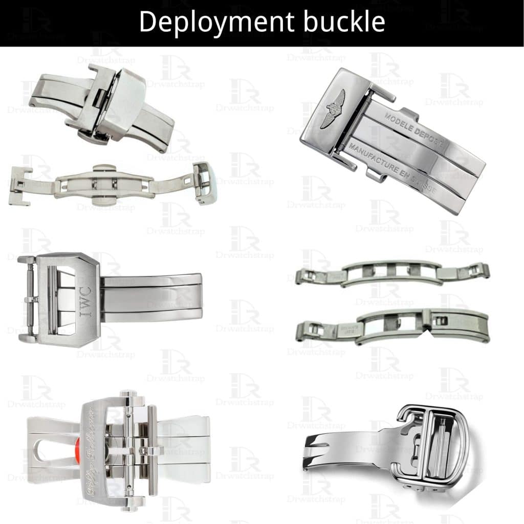 Watch band buckle deployment clasp types