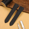 Buy Custom Cartier Santos quickswitch band Black Nylon fabric watch straps 19mm 20mm Handmade watch bands (1)