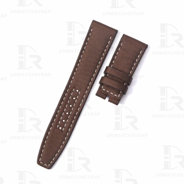 Buy Custom Tudor Black Bay P01 Brown nylon fabric strap Handmade watchband for sale