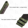 Buy Custom Tudor Black Bay P01 Oliver Green nylon fabric strap Handmade watchbands (2)