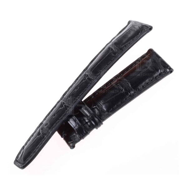 Buy Handmade Baume Mercier Crestmark 8688 8592 strap Black leather watch band