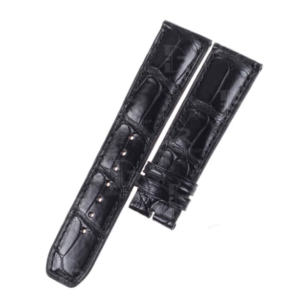 Buy Handmade Baume Mercier Crestmark 8688 8592 strap Black leather watch straps