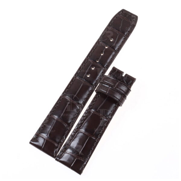 Buy Handmade Baume Mercier Crestmark 8688 8592 strap Dark Brown leather watch bands