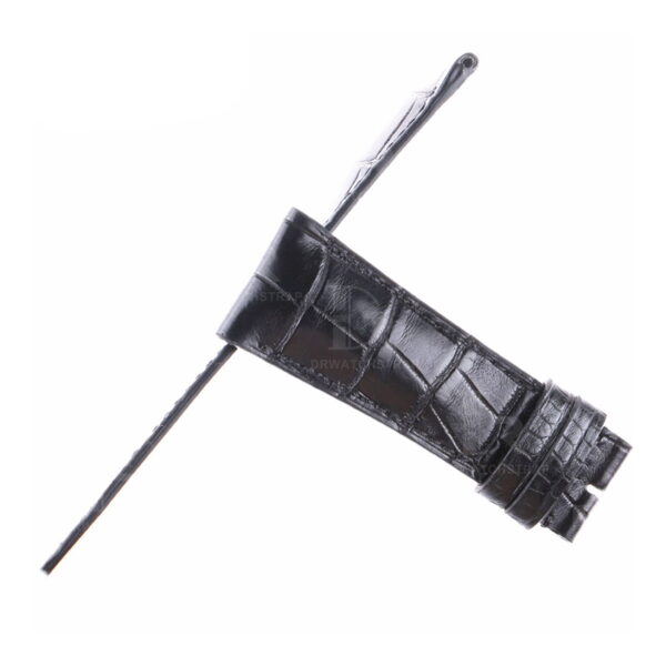 Buy custom Baume et Mercier Hambleton Creighton Clays Black leather straps 20mm 22mm 26mm 28mm 32mm handmade for watchband