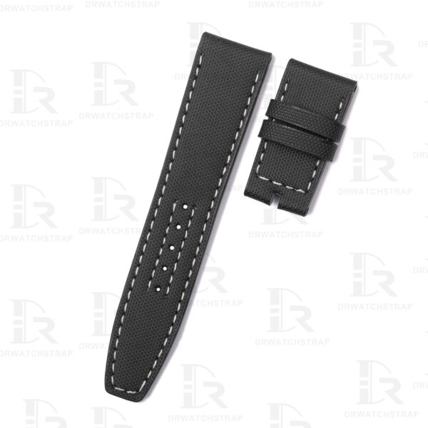 Custom black bay p01 Tudor straps Black Textile leather watch band replacement 20mm