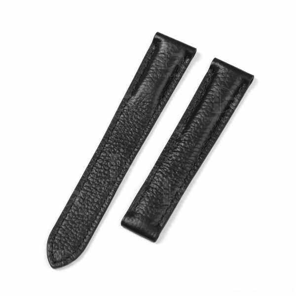 Buy Custom Cartier tank solo xl Black leather watch strap 16mm 18mm 20mm 23mm replacement straps