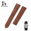 Buy Custom Cartier tank solo xl Brown leather watch strap 16mm 18mm 20mm 23mm replacement straps
