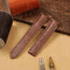 Buy Custom Cartier tank solo xl Brown leather watch strap 16mm 18mm 20mm 23mm replacement watchbands (1)