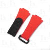 Buy Custom Hublot Spirit of Big Bang 647 Moonphase Canvas Pattern Red Rubber Velcro & Elastic strap Handmade watchbands