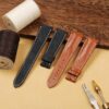 Buy Custom Patek Philippe 5230P Brown calfskin leather strap 20mm Handmade watch band (1)
