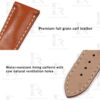 Buy Custom Patek Philippe 5230P Brown calfskin leather strap 20mm Handmade watch straps (2)