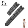 Buy Custom Cartier la Baignoire Allongée, Vintage, Bathtub, Benoit Baignoir Mini, Large, XL watch Black Alligator Belly Scale leather watch Straps 11mm 20mm Handmade watch band