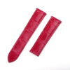 Buy Custom Cartier tortue Red leather watch bands 15mm handmade for straps (1)