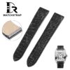 Buy Custom cartier santos de cartier galbée Black leather watch band Handmade for strap (1) Buy Custom cartier santos de cartier galbée Black leather watch band Handmade for strap (1)