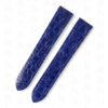 Buy Custom cartier santos de cartier galbée Blue leather watch band Handmade for straps Buy Custom santos de Cartier galbée Blue leather watch band Handmade for straps