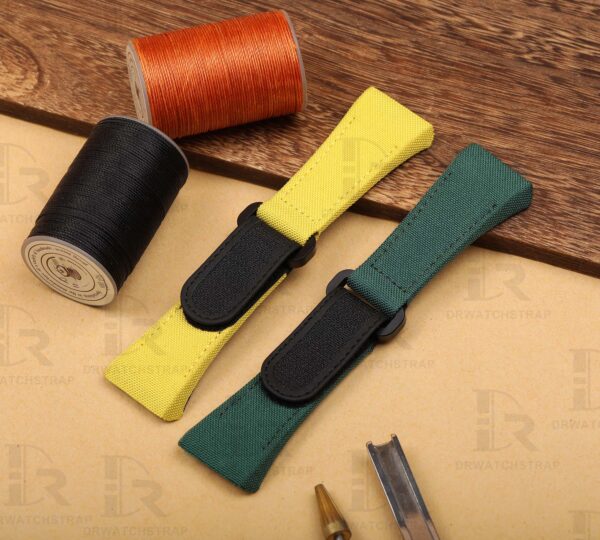 Buy Custom franck muller vanguard v45 Green Velcro strap Nylon for V32 V41 Replacement for watch band (2)