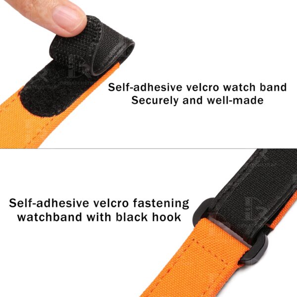 Buy Custom franck muller vanguard v45 Orange Velcro strap Nylon for V32 V41 Replacement for watch band (2)