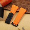 Buy Custom franck muller vanguard v45 Orange Velcro straps Nylon for V32 V41 Replacement for watchband (1)