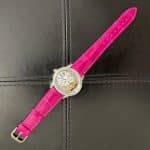 Omega Seamaster black canvas nylon leather strap 20mm