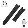 Buy Custom Cartier pasha 35mm Black Satin strap 14mm 16mm 18mm 20mm 21mm Handmade for watch bands (1)