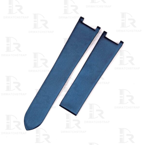Buy Custom Cartier pasha 35mm Blue Satin watch straps 14mm 16mm 18mm 20mm 21mm Handmade for watchband