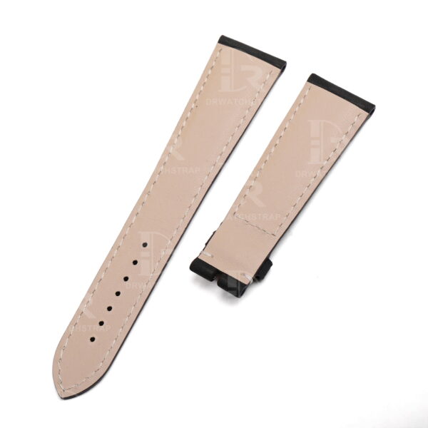 Buy Custom Patek Philippe 5230P Black Suede leather strap 20mm Handmade for band watch (2)