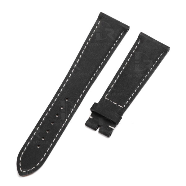 Buy Custom Patek Philippe 5230P Black Suede leather straps 20mm Handmade for band watch (1)