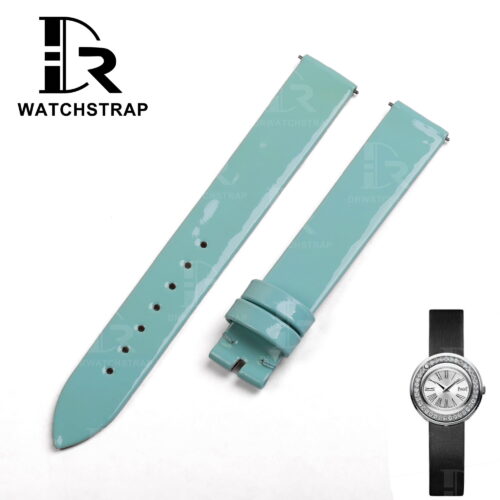 Buy Custom Piaget Possession g0a43090 Tiffany Blue Patent leather watch strap Handmade for watch band (1)