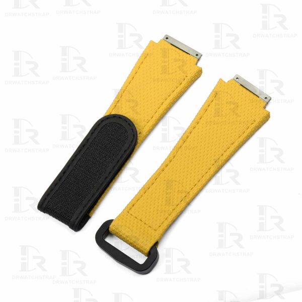 NEW 2023 Buy Custom Richard Mille Yellow rubber velcro Replacement strap Richard Mille band RM watchband aftermarket NEW 2023 Buy Custom Richard Mille Yellow rubber velcro Replacement strap Richard Mille band RM watchband aftermarket