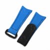 Buy Custom Omega, Garmin rubber velcro Blue watch band 20mm 22mm handmade hook and loop watch strap