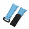 Buy Custom Omega, Garmin rubber velcro ICE Blue watch band 20mm 22mm handmade hook and loop watch strap