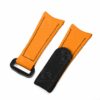 Buy Custom Omega, Garmin rubber velcro Orange watch band 20mm 22mm handmade hook and loop watch strap