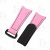 Buy Custom Omega Garmin rubber velcro Pink watch band 20mm 22mm handmade hook and loop watch strap
