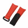Buy Custom Omega, Garmin rubber velcro Red watch band 20mm 22mm handmade hook and loop watch strap