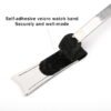 Buy Custom Omega, Garmin rubber velcro White watch bands 20mm 22mm handmade hook and loop watch straps (2)