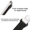 Buy Custom Omega, Garmin rubber velcro White watchbands 20mm 22mm handmade hook and loop watch straps (2)