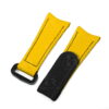 Buy Custom Omega, Garmin rubber velcro Yellow watch band 20mm 22mm handmade hook and loop watch strap