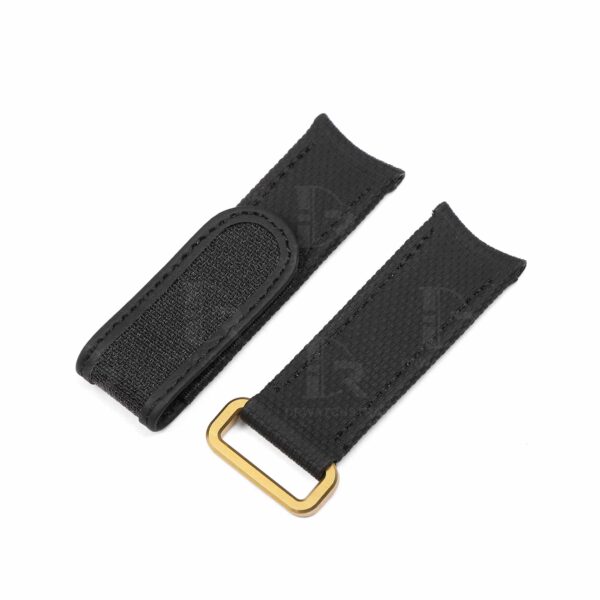 Buy Custom Omega, Garmin rubber velcro watch band 20mm 22mm handmade hook and loop watch strap