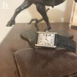 Custom Orange Epsom Leather watch strap for Cartier Santos Large 40mm and Medium 35mm