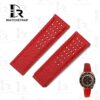 Custom Seiko 5 sports 55th anniversary ultraseven limited edition Red rally leather strap 20mm replacement watch band bracelet (1)
